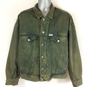 Vintage 80s Guess classic style jean jacket L